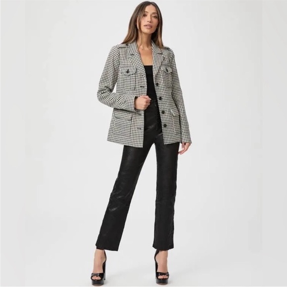 Paige Skyler Houndstooth Jacket Small - Picture 2 of 12